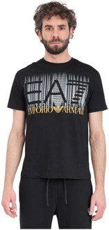 Emporio Armani EA7 T-Shirts Emporio Armani EA7 , Black , Heren - 2Xl,L,M,S