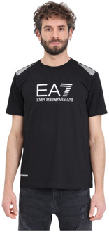 Emporio Armani EA7 T-Shirts Emporio Armani EA7 , Black , Heren - 2Xl,Xl,L,M,S