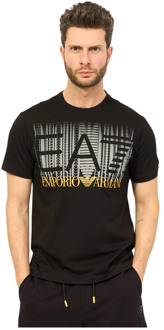 Emporio Armani EA7 T-Shirts Emporio Armani EA7 , Black , Heren - XL