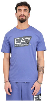 Emporio Armani EA7 T-Shirts Emporio Armani EA7 , Blue , Heren - 2Xl,Xl,L,M,S,3Xl
