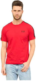 Emporio Armani EA7 T-Shirts Emporio Armani EA7 , Red , Heren - Xl,L,S
