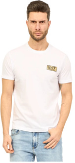 Emporio Armani EA7 T-Shirts Emporio Armani EA7 , White , Heren - 2Xl,L,M,S