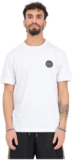 Emporio Armani EA7 T-Shirts Emporio Armani EA7 , White , Heren - 2Xl,Xl,L,S