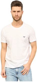 Emporio Armani EA7 T-Shirts Emporio Armani EA7 , White , Heren - 2Xl,Xl,L,S