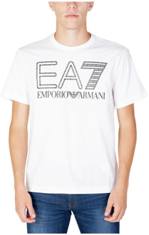 Emporio Armani EA7 T-Shirts Emporio Armani EA7 , White , Heren - L,M