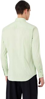 Emporio Armani Effen heren overhemd van katoen (Groen)