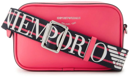 Emporio Armani Elegante Mini Roze Tas met Verstelbare en Afneembare Schouderband Emporio Armani , Pink , Dames - ONE Size