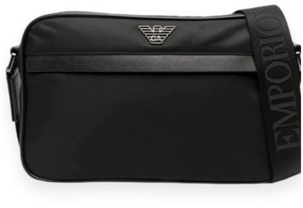 Emporio Armani Elegante Schoudertas Emporio Armani , Black , Heren - ONE Size