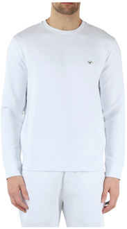 Emporio Armani Essentiële sweater van dubbel jersey Emporio Armani , White , Heren - 2Xl,L,M