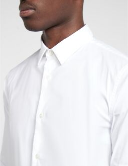 Emporio Armani Essentiële Witte Slim Fit Overhemd Emporio Armani , White , Heren - Xl,L