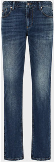 Emporio Armani Faded Wash Slim-Fit Jeans Emporio Armani , Blue , Heren - W34
