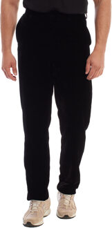 Emporio Armani Fluwelen herenpantalon met hoge taille B1P440 - maat Zwart