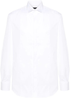 Emporio Armani Formal Shirts Emporio Armani , White , Heren - 2Xl,Xl,L,M,S,4Xl,3Xl