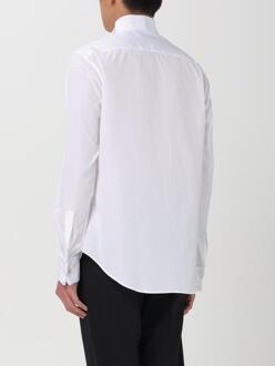 Emporio Armani Formele Geplooide Overhemd met Bib Wit