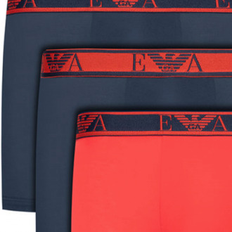 Emporio Armani Heren 3-pack Lange Boxershorts met Logo (Unlimited) Veelkleurig - S