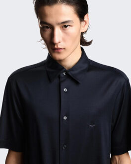 Emporio Armani Heren armani shirt Blauw - L
