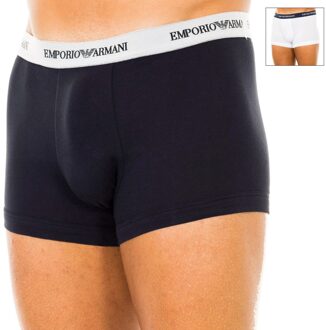 Emporio Armani Heren - Basis 2-pack Trunk Boxershorts - Blauw - XL