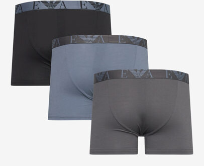 Emporio Armani Heren Boxershort (Pakket van 3) (Blauw/Grijs/Zwart) Navy/blauw