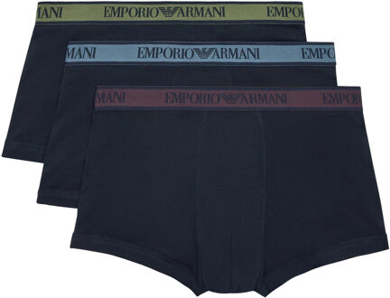 Emporio Armani Heren Boxershort (Pakket van 3) (Marine) Navy