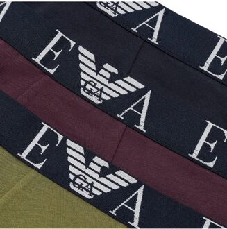 Emporio Armani Heren Boxershorts Pakket x3 Eagle GA Veelkleurig - S