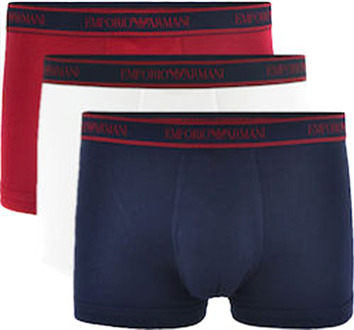 Emporio Armani Heren Boxershorts Pakket x3 Unlimited Logo Veelkleurig - M