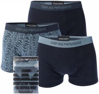 Emporio Armani Heren boxershorts van biologisch katoen (3-pack) (Grijs/Zwart)