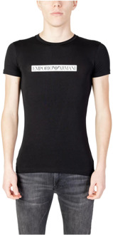 Emporio Armani Heren Crew Neck T-Shirt Emporio Armani , Black , Heren - Xl,L,M