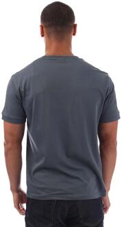 Emporio Armani Heren EA7 Logo Getaped T-Shirt (Donkergrijs) - maat
