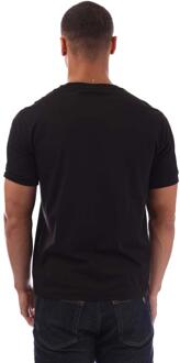 Emporio Armani Heren EA7 Logo Getaped T-Shirt (Zwart) - maat L