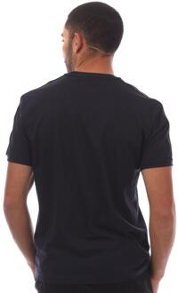 Emporio Armani Heren EA7 Logo Katoenen Jersey T-shirt (Marine) - maat XL Navy