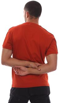 Emporio Armani Heren EA7 Logo Katoenen Jersey T-shirt (Oranje) - maat