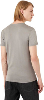 Emporio Armani Heren Effen Katoenen T-Shirt (Grijs) - 2XL