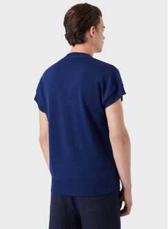 Emporio Armani Heren Emporio Armani Knit Crewneck Sweatshirt in Blauw - M