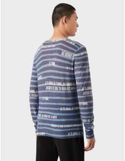 Emporio Armani Heren Emporio Armani Knit Sweatshirt in Navy - M