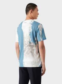 Emporio Armani Heren Emporio Armani T-shirt in Blauw & Wit Blauw en wit - L