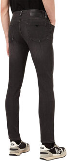 Emporio Armani Heren J11 Skinny Jeans (Zwart)