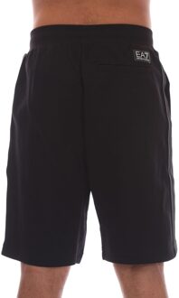 Emporio Armani Heren Katoenmix Logo Shorts (Zwart) - M