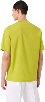 Emporio Armani Heren Logo borstzak T-shirt (Groen)