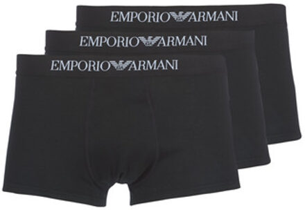 Emporio Armani Heren Onderbroeken 3-Pack Boxers Trunk Zwart - Zwart - Maat S