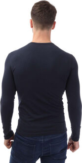 Emporio Armani Heren Slim T-shirt met lange mouwen (Marine) Navy