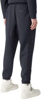 Emporio Armani Heren Streep Broek (Marine) Navy - M