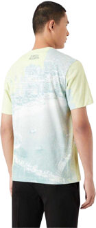 Emporio Armani Heren T-shirt katoen met logo (Wit/blauw) - maat M