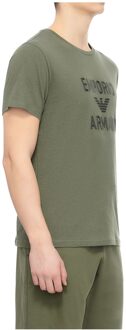 Emporio Armani heren T-shirt met adelaar Donkergroen