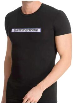 Emporio Armani heren T-shirt met adelaar - maat L Zwart