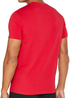 Emporio Armani heren T-shirt met logo en ronde hals Rood - S