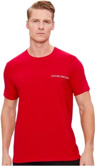 Emporio Armani heren T-shirt pack x2 classic Navy/rood
