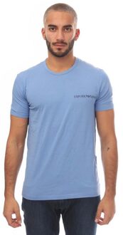 Emporio Armani Heren T-shirt (Set van 2) (ZWART/BLAUW) - L
