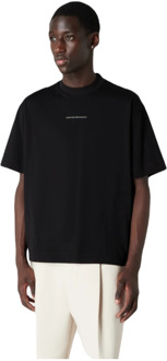 Emporio Armani Heren T-Shirt van Katoen Emporio Armani , Black , Heren - L