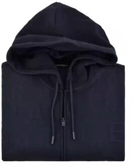Emporio Armani herensweatshirt met iconisch adelaarsmotief Blauw - S