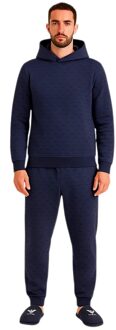 Emporio Armani herensweatshirt met iconisch adelaarsmotief Blauw